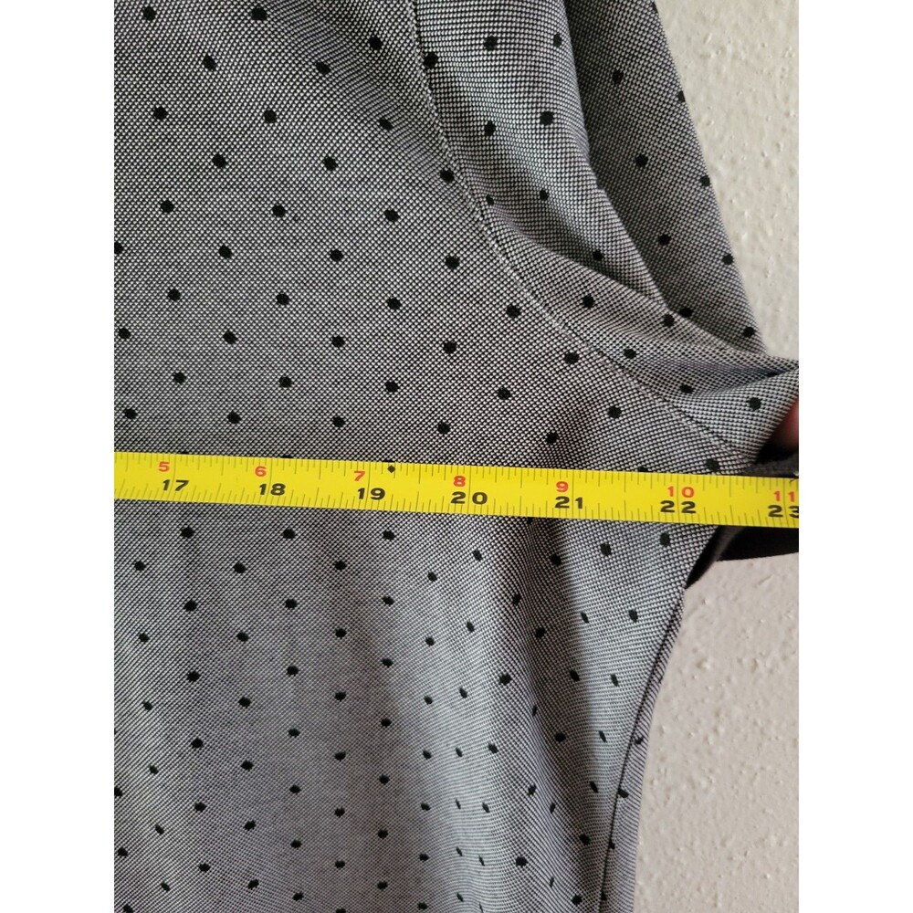 Michael Kors Mens Polo Shirt L Gray Polka Dot Short Sleeve Button Designer NWT - Picture 13 of 13